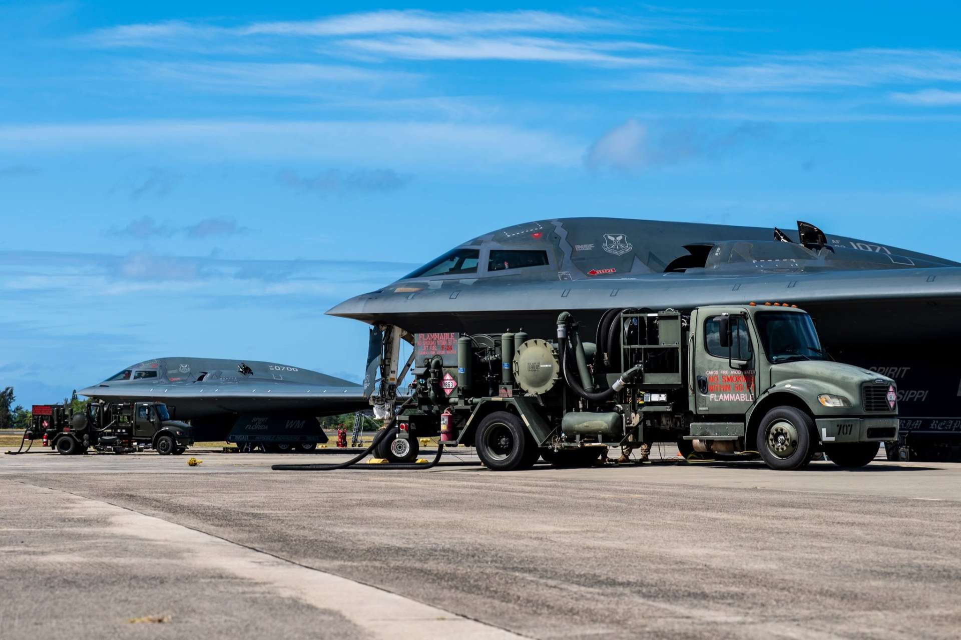U.S. B-2 Stealth Bombers' Hot-Pit Refueling In Hawaii Bolsters